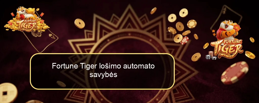 Fortune Tiger lošimo automato savybės